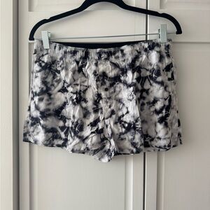 VS Pink Tie Dye Lounge Shorts Size S Cotton Blend Y2K Mini Blue White